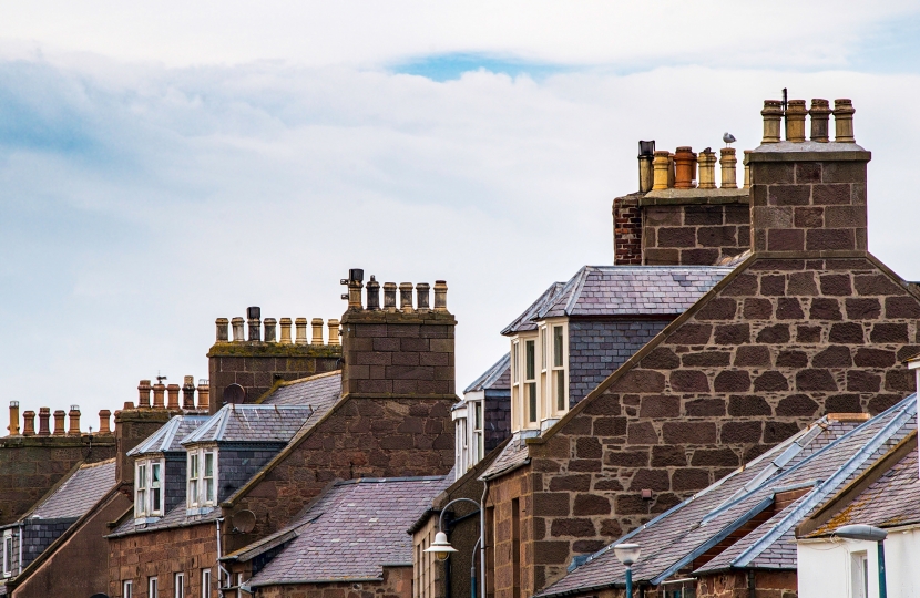 Rooftops of houses