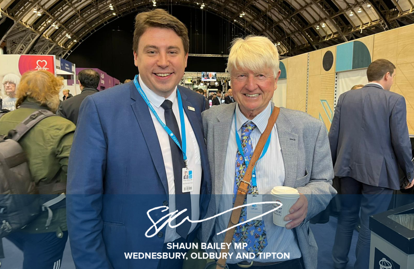 Shaun Bailey MP with Stanley Johnson