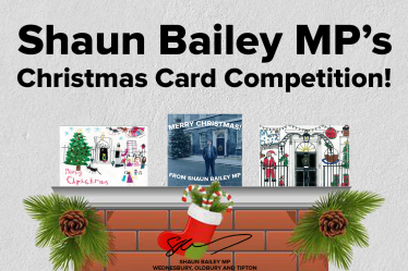 Shaun Bailey MP Christmas Card Competition Graphic